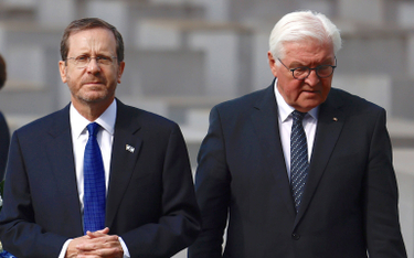 Prezydenci Izraela i Niemiec - Izaak Herzog i Frank-Walter Steinmeier