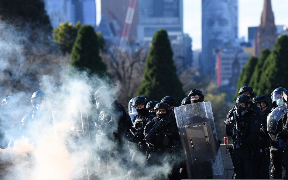 Policja na ulicach Melbourne