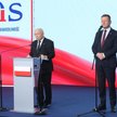 Prezes Prawa i Sprawiedliwości Jarosław Kaczyński i przewodniczący KP PiS Mariusz Błaszczak