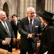 Margaret Thatcher na pogrzebie Ronalda Reagana; obok niej Brian Mulroney i Michaił Gorbaczow (fot. E