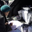Głosowanie w pseudoreferendum w Mariupolu