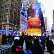 Reklama Super Bowl Toboggan Run na nowojorskim Times Square