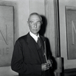 Robert Oppenheimer w 1962 roku podczas wykładu w Genewie w Szwajcarii.