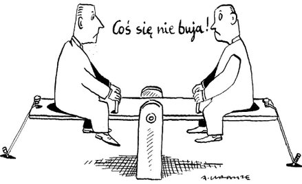 Komentarz rysunkowy. Huśtawka