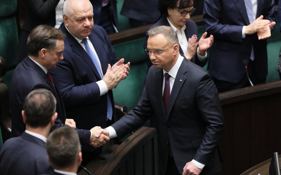 13 listopada 2023 roku. Prezydent Andrzej Duda i ówczesny minister sprawiedliwości Zbigniew Ziobro