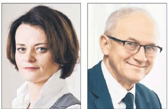 Jadwiga Emilewicz, szefowa MPiT (z lewej), spiera się o węgiel z ministrem energii Krzysztofem Tchór