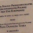 Tabliczka z nazwiskiem Tuska znika z przedstawicielstwa RP