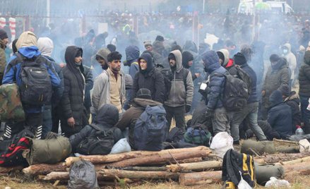 Imigranci na granicy Polski z Białorusią
