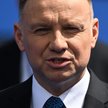 Prezydent Andrzej Duda podczas wypowiedzi dla mediów po przyjeździe na szczyt NATO w Wilnie