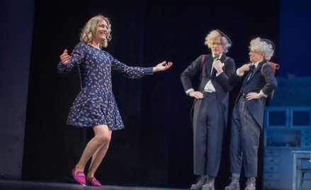 Edyta Olszówka (Ala), Bartłomiej Bobrowski (Marian Falski) i Monika Dryl (Falski Marian)