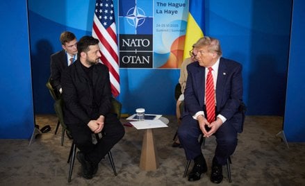 Wołodymyr Zełenski i Donald Trump