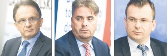 Od lewej: Waldemar Markiewicz, prezes Izby Domów Maklerskich, Grzegorz Chłopek, prezes PTE NN, Adam 
