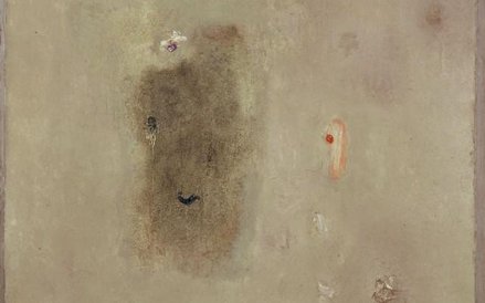 Stefan Gierowski, Bez tytułu, olej na płótnie