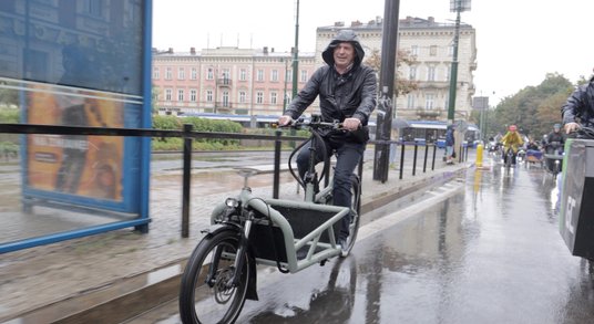 W Towarowym Przejeździe Rowerowym przez Kraków wziął udział zastępca prezydenta miasta, prof. Stanis