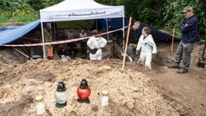 Prace ekshumacyjne w Woli Ostrowieckiej na Wołyniu