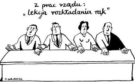Komentarz rysunkowy. Lekcja rokładania rąk