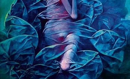 Jedna z prac Zdzisława Beksińskiego z lat 60 (repr. prywatna kolekcja Piotra dmochowskiego)