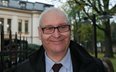 Prezes Trybunału Konstytucyjnego Bogdan Święczkowski podczas wypowiedzi dla mediów przed siedzibą Tr