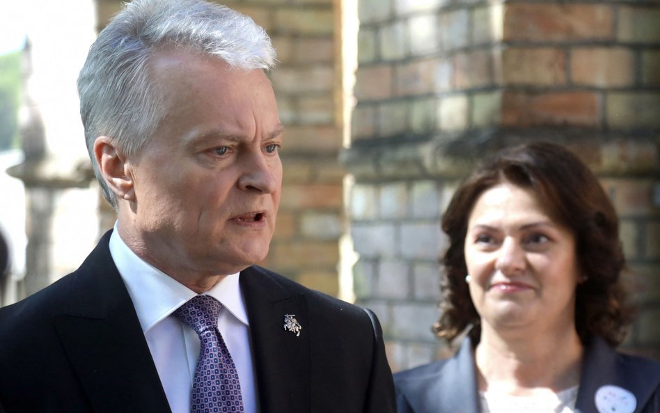 Prezydent Litwy Gitanas Nausėda i jego żona Diana Nausėdienė