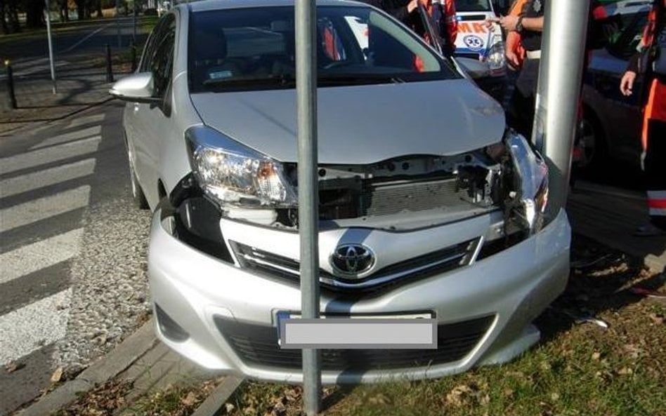 Samochód, którym jechał biskup Jarecki