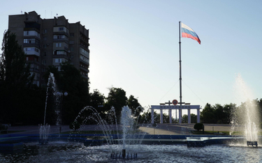 Rosyjska flaga nad Melitopolem
