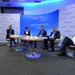 Uczestnicy debaty: Marcin Piasecki, redaktor dziennika „Rzeczpospolita”, Jacek Krupa, marszałek woje
