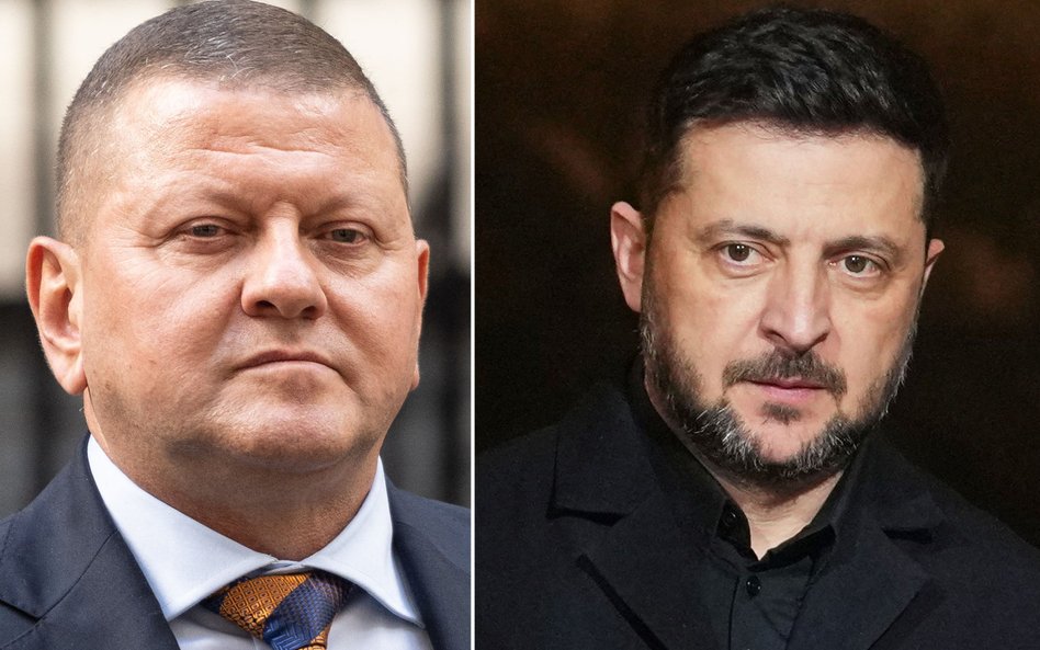 Walerij Załużny i Wołodymyr Zełenski