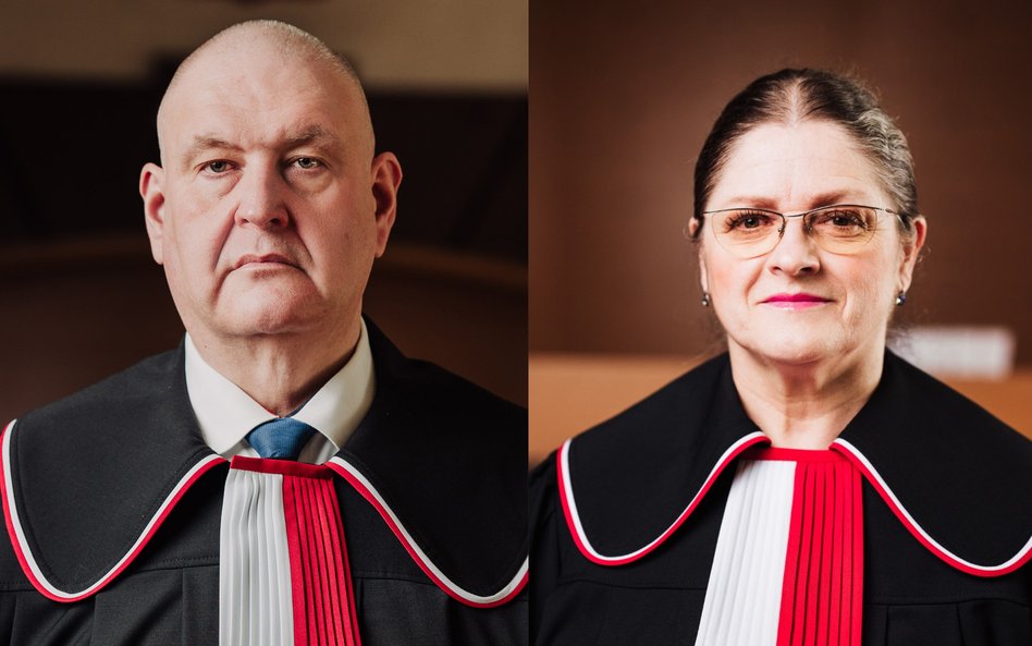 Prezes Trybunału Konstytucyjnego Bogdan Święczkowski i sędzia Krystyna Pawłowicz