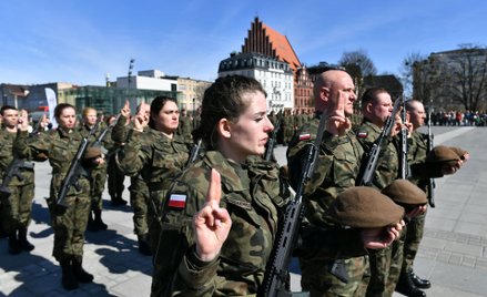 Przysięga żołnierzy obrony terytorialnej