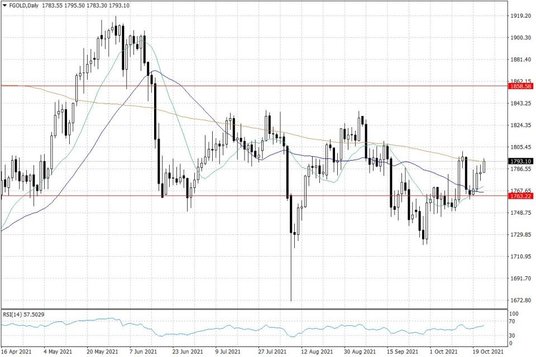 Notowania złota – dane dzienne