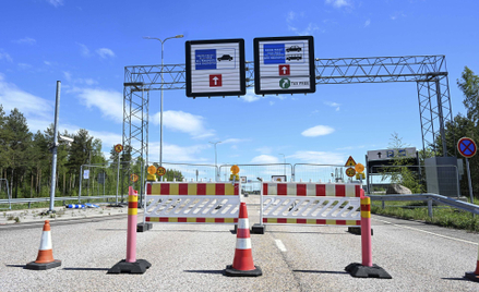 Zamknięte przejście graniczne między Finlandią a Rosją