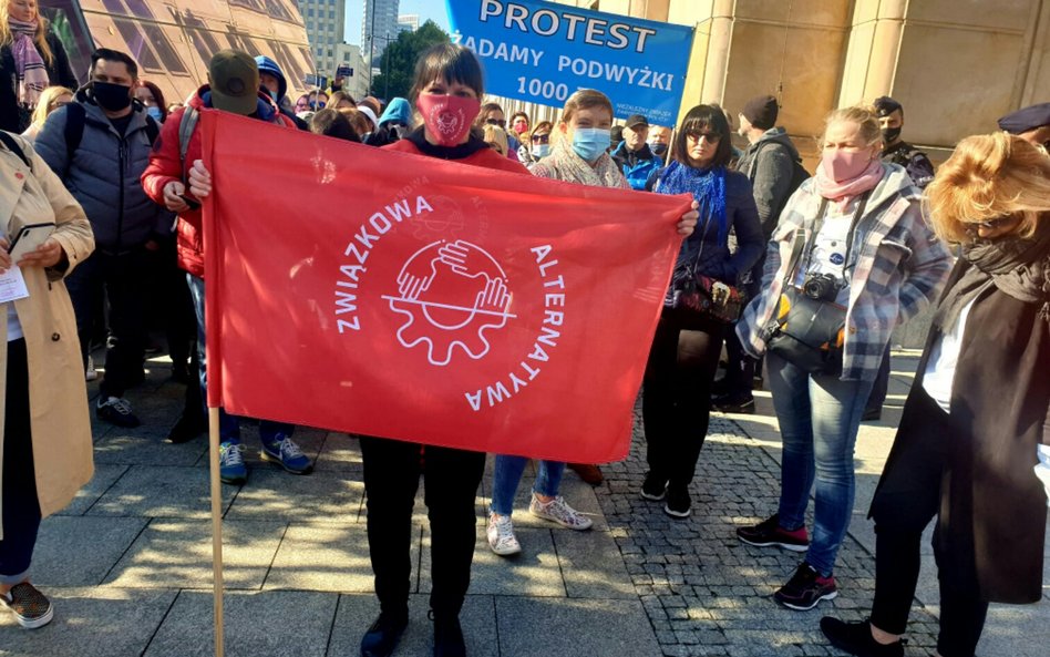 Protest pracowników skarbówki