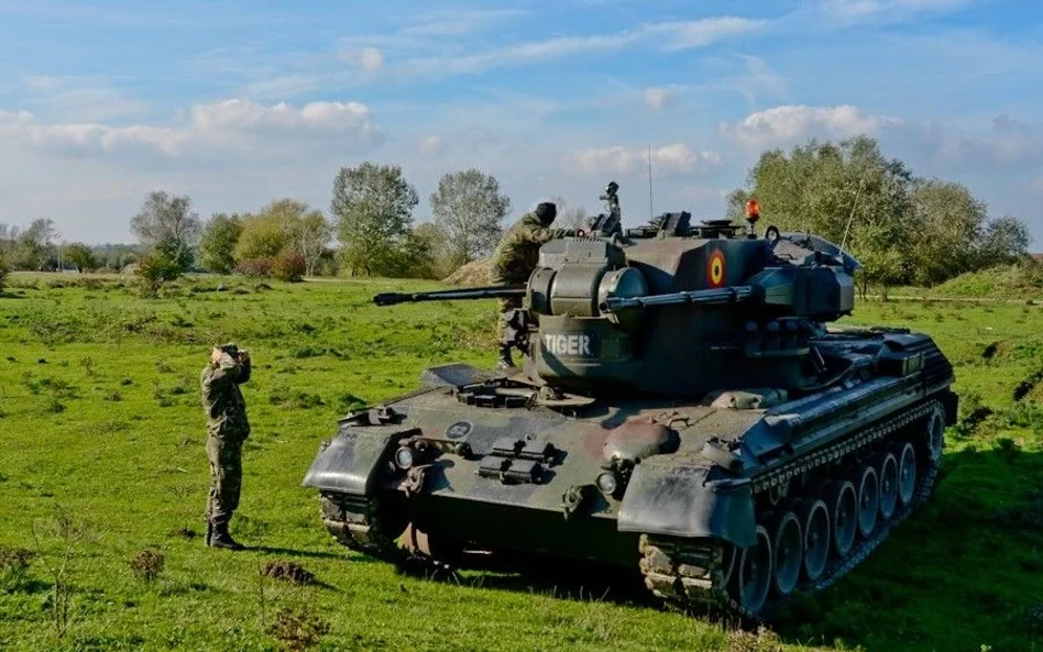 Rumuńskie działo przeciwlotnicze Gepard 35 mm.