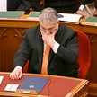 Premier Węgier w parlamencie w trakcie głosowania o członkostwie Szwecji w NATO