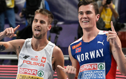 Marcin Lewandowski i Jakob Ingebrigtsen walkę o złoto na 1500 m stoczyli nie tylko na bieżni