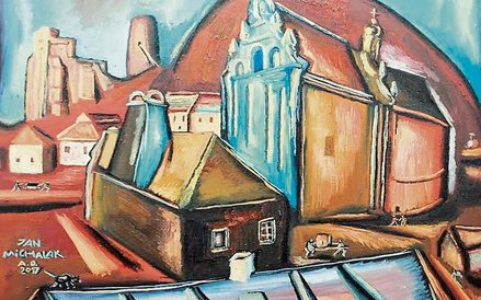 Jan Michalak wystawia w Rzymie pejzaże z Kazimierza nad Wisłą