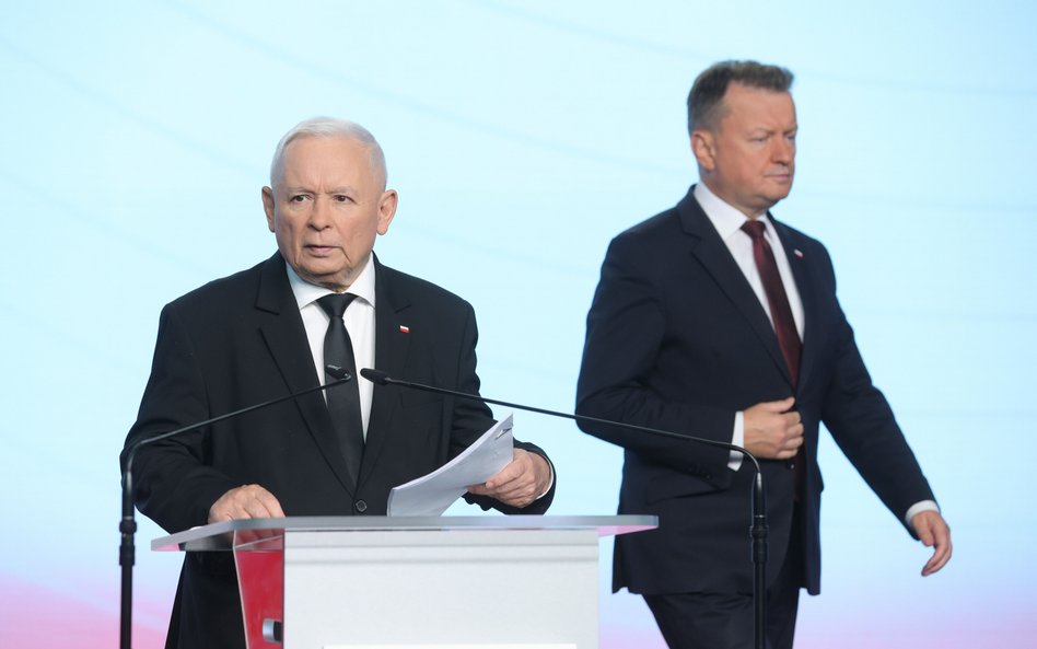 Jarosław Kaczyński i Mariusz Błaszczak