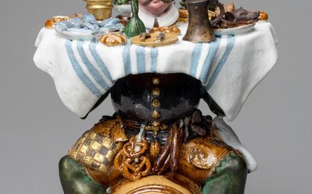 Novelty Vessel: Tantalus Christoph Gandtner, Innsbruck, ok. 1580/90, glina, cyna glazurowana