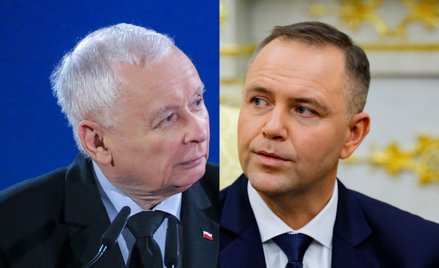Prezes PiS Jarosław Kaczyński i prezydent Karol Nawrocki