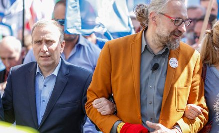 Grzegorz Schetyna i Mateusz Kijowski