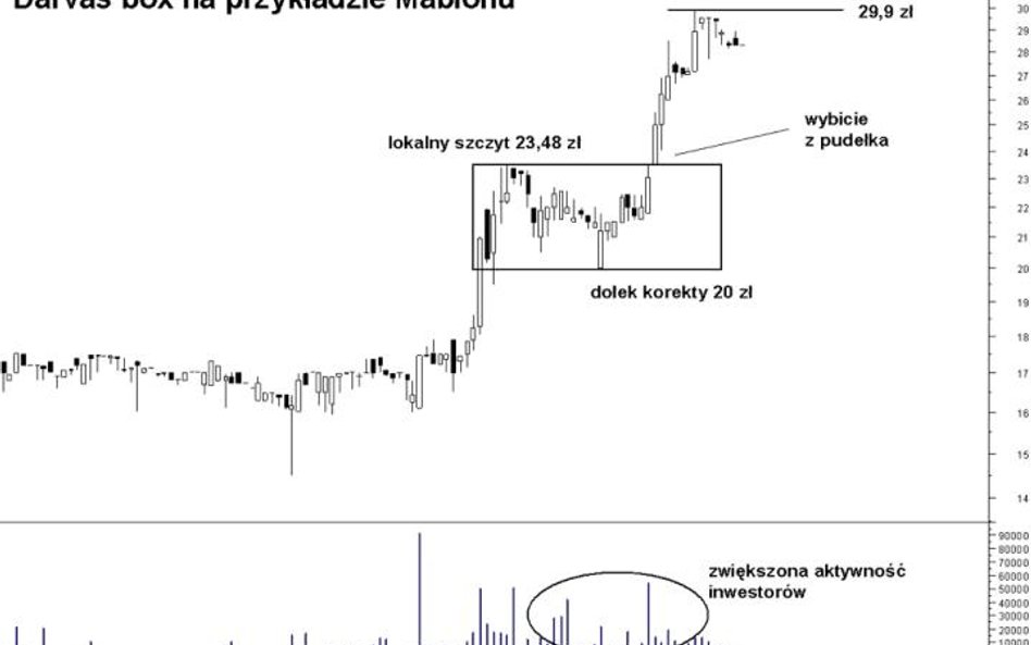 Dobrym przykładem dla zobrazowania metody pudełek Darvasa może być Mabion. Spółka działa w branży bi