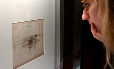 Wystawa fragmentów „Codex Atlanticus” Leonarda da Vinci w Bibliotece Ambrozjańskiej w Mediolanie w 2