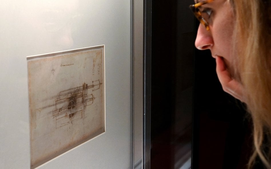 Wystawa fragmentów „Codex Atlanticus” Leonarda da Vinci w Bibliotece Ambrozjańskiej w Mediolanie w 2
