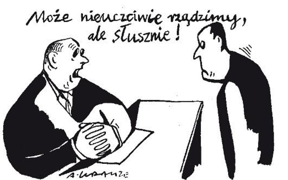 Komentarz rysunkowy. Może nieuczciwie rządzimy