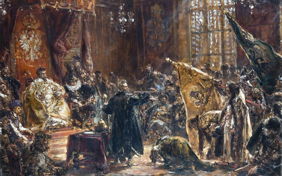 „Carowie Szujscy na sejmie warszawskim”, obraz Jana Matejki z 1892 r.