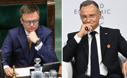 Szymon Hołownia i Andrzej Duda