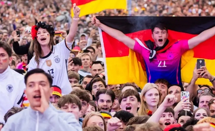 Strefa kibica w Berlinie podczas meczu otwarcia EURO 2024