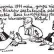 Komentarz rysunkowy. Grupa nierozsądnych Polaków zaatakowała oddziały niemieckie