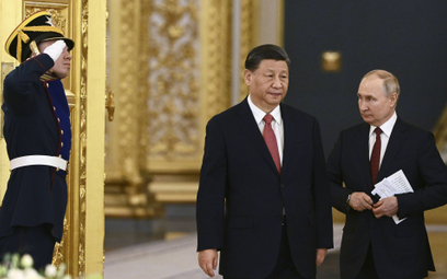 Xi Jinping i Władimir Putin. Przywódca Chin nie słynie z wielkiego poczucia humoru