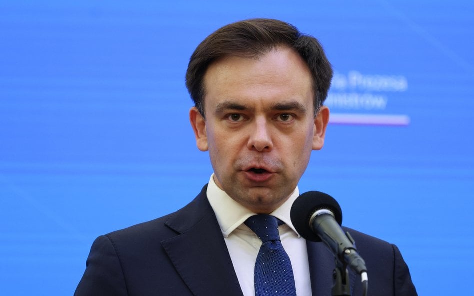 Minister finansów i gospodarki Andrzej Domański